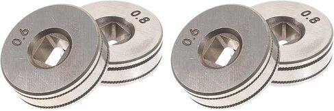 Welder Wire Feed Drive Roll Wheel 0.94 Inch Steel Replacement Feed Roller for Mig Welding Equipment Accessories Pack of 4 Durable Precision Fit in Saudi Arabia