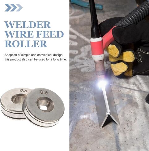 Welder Wire Feed Drive Roll Wheel 0.94 Inch Steel Replacement Feed Roller for Mig Welding Equipment Accessories Pack of 4 Durable Precision Fit in Saudi Arabia