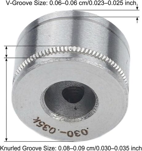 0.023-0.025 In Drive Roller With V-Groove And 0.030-0.035 In Knurled For Lincoln Weld-Pak 100 To 5000HD MIG Welding Wire Feed Accessories in Kuwait