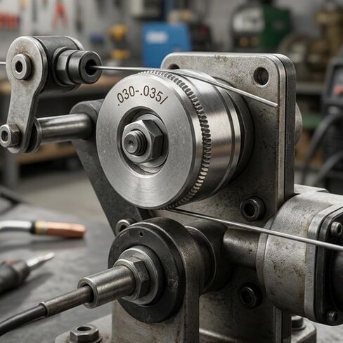 0.023-0.025 In Drive Roller With V-Groove And 0.030-0.035 In Knurled For Lincoln Weld-Pak 100 To 5000HD MIG Welding Wire Feed Accessories in Kuwait