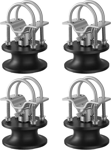 Pack of 4 Cantilever Gate Rollers w/H-Shaped Wheel Groove Heavy Duty Sliding Roller Rolling Hardware Kit Fits 2in Fence Frames 4in Square Post in Kuwait
