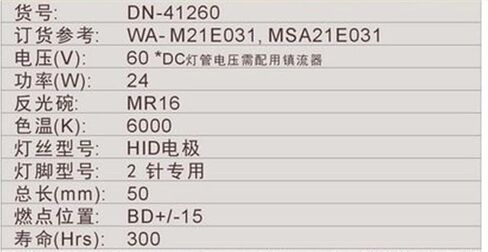 DN-41260 MSA21E031 لمبة هاليد معدنية 24 وات، أي ما يعادل M21E031، لمصباح تبييض الأسنان in Kuwait