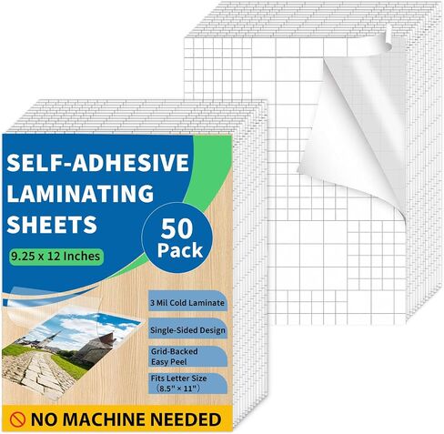 Binditek 20 حزمة صفائح التصفيح ذاتية اللصق ، 9.25 × 12 بوصة صفائح التصفيح لحجم الحروف ، 3 مل ، لا توجد حرارة ، لا حاجة إلى آلة ، واضحة ، لامعة ، اللوازم المكتبية المدرسية in Kuwait