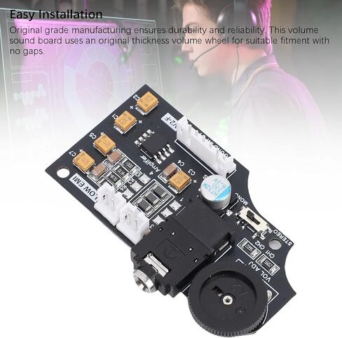 Double Channel Volume Board, Game Gear GG Sound Control Board Module with Capacitors for IPS Screen Mods and Original Mono Output in Kuwait