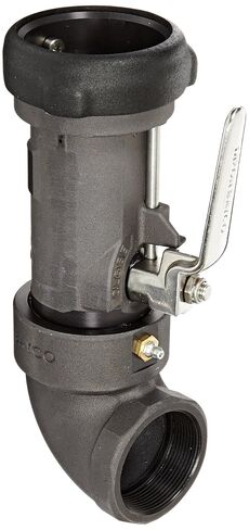Dixon BS62-200 Anodized Aluminum Bayonet Style Dry Disconnect Tank Truck Fitting, 90 Degree Swivel Coupler with Viton Seal, 2" Coupling x 2" NPT Female in Kuwait