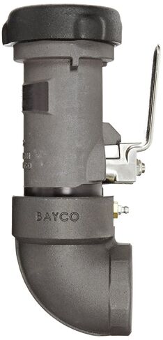 Dixon BS62-200 Anodized Aluminum Bayonet Style Dry Disconnect Tank Truck Fitting, 90 Degree Swivel Coupler with Viton Seal, 2" Coupling x 2" NPT Female in Kuwait