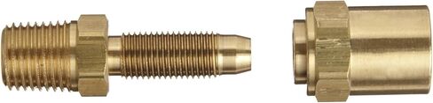 Dixon Valve BN22RU50 Brass Reusable Hose Fitting Adapter, 1/4" NPTF Male x 1/4" Hose ID, Fits 1/2" Hose OD, Heavy Duty Low Pressure Air Hose Repair Connector in Kuwait