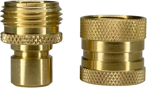 مجموعة توصيل سريع لخرطوم حديقة Dixon 500QCK الأصلي، 3/4 بوصة ذكر/أنثى GHT، غير مصقول، نحاس، 150 رطل لكل بوصة مربعة in Kuwait