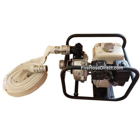 FireHoseDirect White 2 بوصة × 50 بوصة خرطوم تفريغ مطحنة Camlock (Cam and Groove) ذو السترة الواحدة in Kuwait