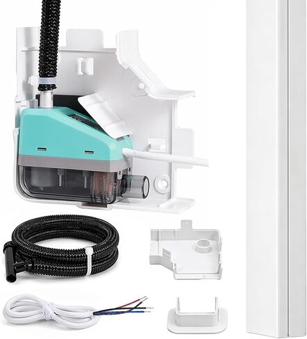 مضخة مكثفات زاوية WATNOVA HVAC، تصميم مضخة وخزان من قطعة واحدة، تركيب سهل على اليسار أو اليمين، رفع 4.75 جيجا في الساعة 27 قدمًا، هادئ للغاية 19 ديسيبل، إيقاف أمان 100-240 فولت in Saudi Arabia