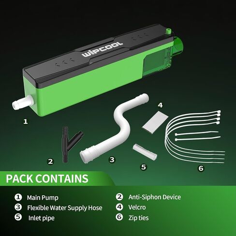 WIPCOOL P22i Intelligent Slim Mini Split Condensate Pump, Sensor Controlled HVAC AC Drain Pump, 5.8 GPH, 33 ft Lift, 20 dB(A) Quiet, Variable Speed, Integrated Reservoir, 100–230V in Kuwait