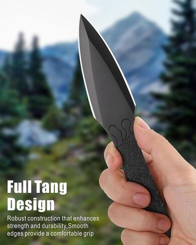REAT Throwing Knives - 3 Piece, 7.5" 440 Stainless Steel with Full Tang Design, Includes Nylon Carrying Case for Safe Storage,Ninja Kunai Knives for Competition,Recreation,Gifts for Men,Women in Kuwait