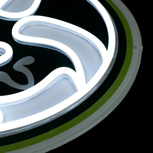 لافتة مضيئة LED من Saturday Neon مرخصة رسميًا من NCAA Colorado State Rams، لافتة تثبيت على الحائط من الأكريليك الأخضر الحديث مقاس 15 بوصة × 15 بوصة، مثالية للمعجبين والخريجين in Kuwait