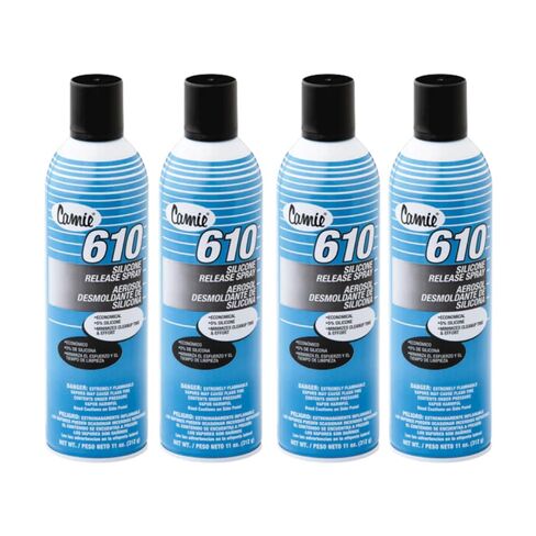 Camie 610 Silicone Release Spray, 20 oz Aerosol Can, 11 oz. (Pack of 4) in Kuwait