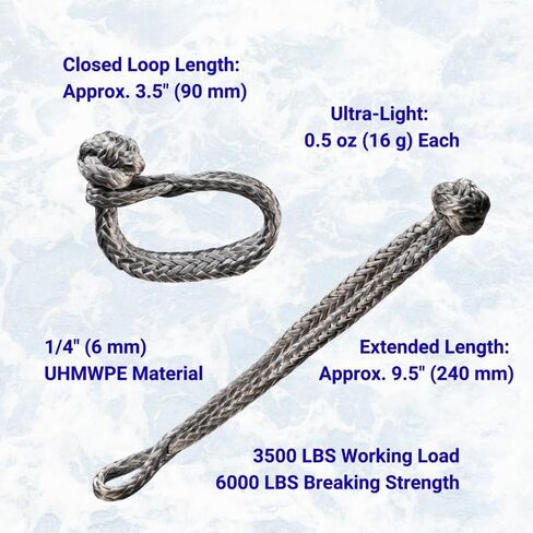 MG 3.5-inch Soft Shackle Set of 2 in Saudi Arabia
