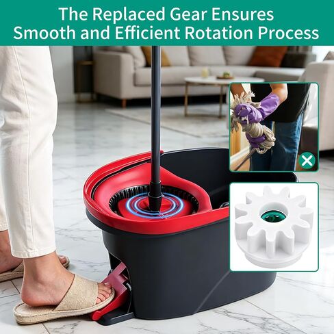 3 Pcs Pedal Bearing Replacement for O-Cedar Mop Bucket,Suitable Fix for 90% Rotation Mop Bucket on The Market,One Way Clutch Gear Sprockets Repair Spin Mop,Bucket,Mop Gears in Kuwait
