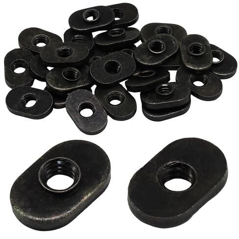 10 Pcs 1/4"-20 Thread T-Slot Nuts wtih 10 Pcs Screws, Carbon Steel Zinc-Plated Centered Slide in T Slot Nuts for 10 Series Aluminum Extrusion Profiles Rail in Kuwait