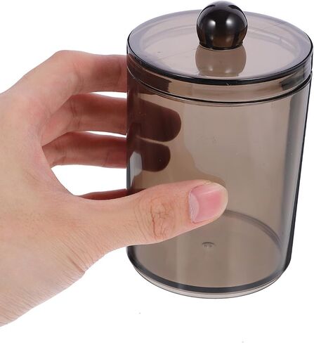 4pcs Cotton Swab Holders with Lid Bathroom Organizers Small Ps Cotton Pad Jars Easy to Clean Resistant to Breakage for Countertop Storage in Kuwait