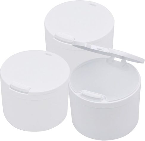 3pcs Cotton Swab Storage Box Lid, Multipurpose Pp Cotton Swab Holder for Bathroom and Bedside, Easy to Store Makeup Sponges and Toothpicks Organizer in Kuwait