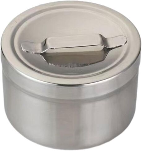 Stainless Steel Dressing Jar Dressing Unguent Storage Can Gauze Holder Unguent in Kuwait