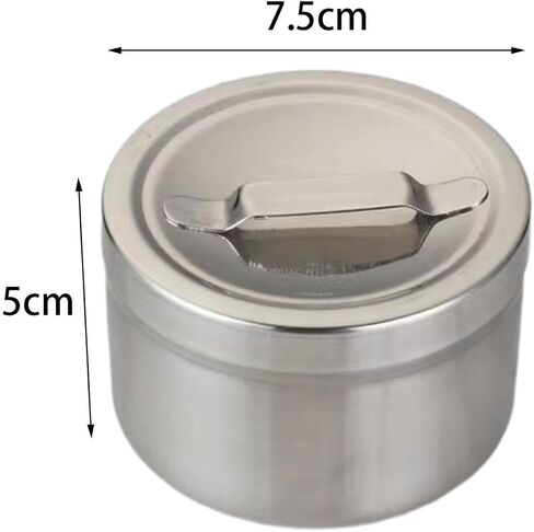 Stainless Steel Dressing Jar Dressing Unguent Storage Can Gauze Holder Unguent in Kuwait