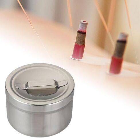 Stainless Steel Dressing Jar Dressing Unguent Storage Can Gauze Holder Unguent in Kuwait