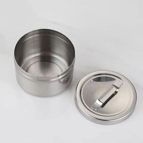 Stainless Steel Dressing Jar Dressing Unguent Storage Can Gauze Holder Unguent in Kuwait