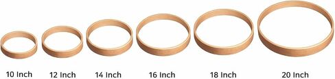 14 inch Drum Hoop Ring – Shamanic Native Style, Solid Cedar Wood Frame for Hand Drums & Ritual Instruments in Kuwait