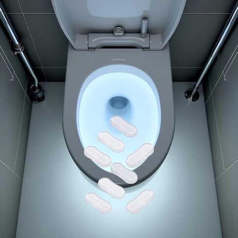 8Pcs Transparent Toilet Seat Bumper Set, Silicone Strong Adhesive Toilet Seats Lid Bumpers, Toilet Seat Bumpers, Silicone Adhesive Set, Lid Buffers for Home, Hotel, Hospital in Kuwait