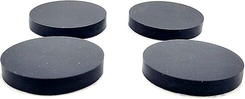 1 1/2" Round Silicone Rubber Bumper Feet 1/4" Thick Adhesive Backed Pads for Furniture Appliances and Equipment Non Slip Waterproof Spacers (4 Pack) in Kuwait