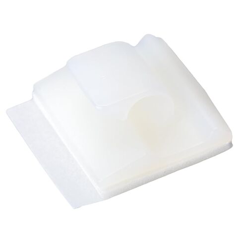Panduit ACC62-AT-C Adhesive Backed Cord Clip, Nylon 6.6, Acrylic Adhesive Type, Natural, 0.62" Max Bundle Diameter, 0.63" Height, 1.12" Width, 1.24" Length (Pack of 100) in Kuwait