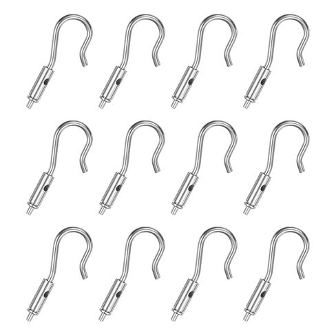 PATIKIL 4 Pcs Portable Hook & Eye Turnbuckle Tension, Steel Wire Rope Hanger Open Body for 1/32"-5/64" Dia for Cable Guide Wire Rope Light Hanging Suspension Accessories, Silver in Kuwait