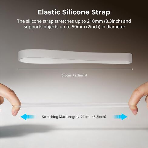 مشبك كابل SmallRig مع حزام سيليكون مرن، برغي مدمج 1/4 بوصة - 20 وفتحة ملولبة، للحوامل الثلاثية والجيمبال وقواعد التثبيت والأقفاص (10 قطع، أسود) - 6527 in Kuwait