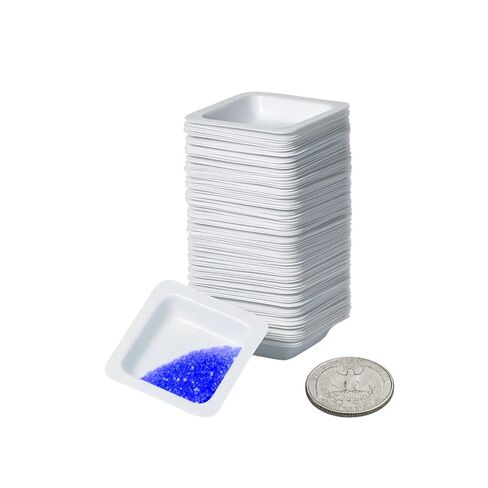 Weigh Boats 100ml Medium (125 Pack), Plastic Weighing Trays, Anti-Static Plastic Square Pour Boats for Powder Weighing, Epoxy Mixing, Liquid Measuring, Lab Grade Weight Dishes in Kuwait