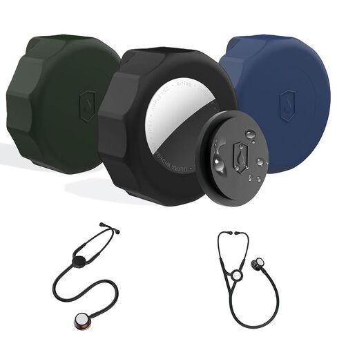 حامل تعقب سماعة الطبيب مكون من 3 قطع، متوافق مع سماعة الطبيب الرقمية EKO CORE 500 وLittmann CORE، متوافق مع AirTag الجيل الأول والثاني، للممرضات والأطباء in Kuwait