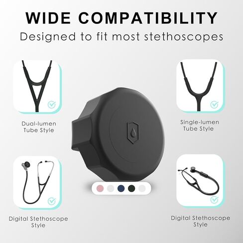 حامل تعقب سماعة الطبيب مكون من 3 قطع، متوافق مع سماعة الطبيب الرقمية EKO CORE 500 وLittmann CORE، متوافق مع AirTag الجيل الأول والثاني، للممرضات والأطباء in Kuwait