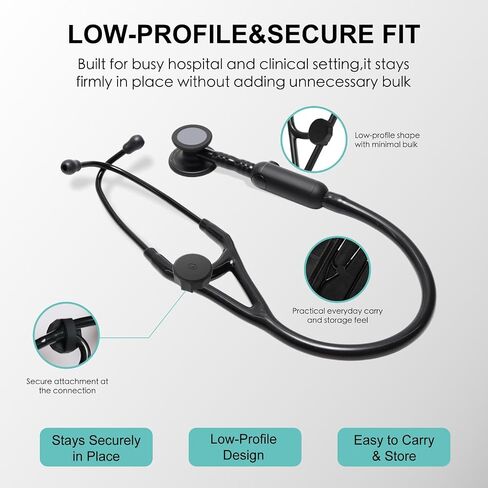 حامل تعقب سماعة الطبيب مكون من 3 قطع، متوافق مع سماعة الطبيب الرقمية EKO CORE 500 وLittmann CORE، متوافق مع AirTag الجيل الأول والثاني، للممرضات والأطباء in Kuwait