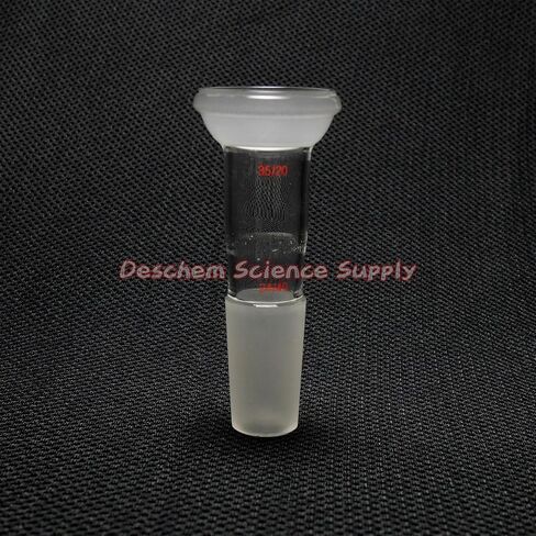 S35 35/20 Ball Joint to 24/40 Male Joint Glass Adapter in Kuwait