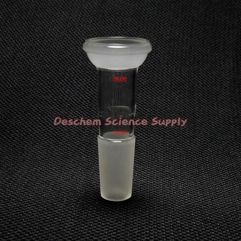 S35 35/20 Ball Joint to 24/40 Male Joint Glass Adapter in Kuwait