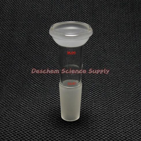 S35 35/20 Ball Joint to 24/40 Male Joint Glass Adapter in Kuwait