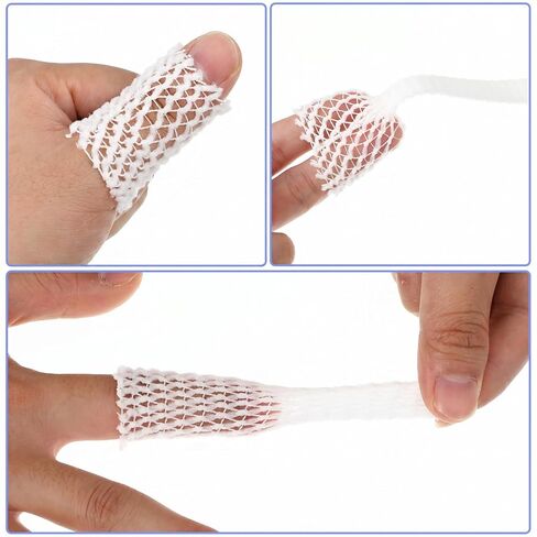 Tubular Bandage Elastic Net Finger Tubular Gauze Stretch Breathable Thumb Bandages for Finger Toes Wound Dressing (1.5cm x 10m) in Kuwait