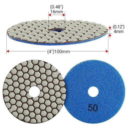 LOZLIN 7pcs Diamond Resin Grinding Burrs Set, 50#-3000# Conical Polishing Bits with 6mm Shank, for Stone Carving, Marble Granite Polishing, Metal Deburring, Rotary Tool Accessories in Kuwait