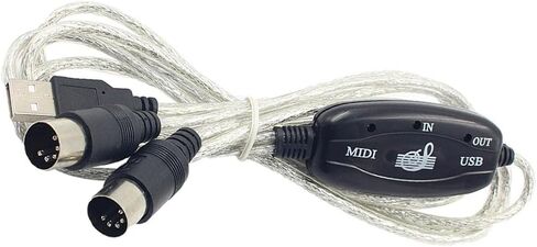 واجهة Baoblaze USB لتحويل MIDI لوحة مفاتيح الموسيقى والبيانو للكمبيوتر المحمول in Kuwait