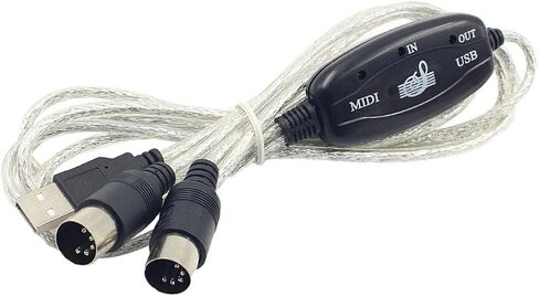 واجهة Baoblaze USB لتحويل MIDI لوحة مفاتيح الموسيقى والبيانو للكمبيوتر المحمول in Kuwait