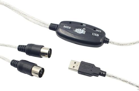 واجهة Baoblaze USB لتحويل MIDI لوحة مفاتيح الموسيقى والبيانو للكمبيوتر المحمول in Kuwait