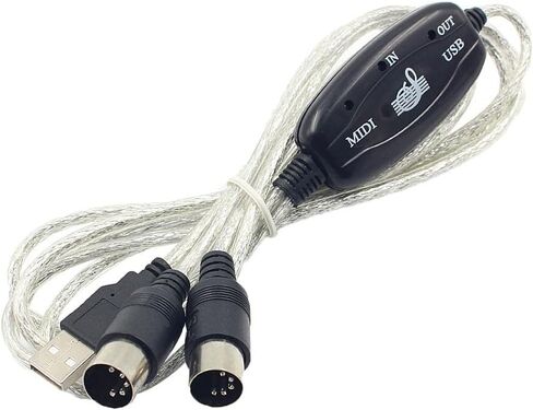 واجهة Baoblaze USB لتحويل MIDI لوحة مفاتيح الموسيقى والبيانو للكمبيوتر المحمول in Kuwait
