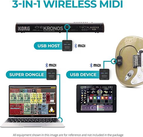 CME WIDI Uhost + USB micro-B OTG cable pack - Bluetooth USB MIDI Interface + USB host in Kuwait