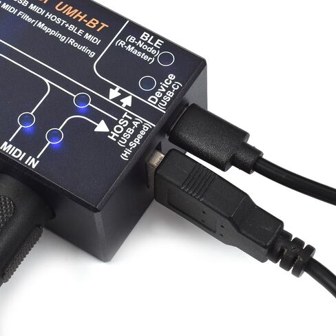 مضيف USB عالي السرعة BT BLE MIDI، منفذ مضيف USB 2.0، مضيف USB MIDI بلوتوث محمول، منفذ USB-C (UMH-BT) in Kuwait