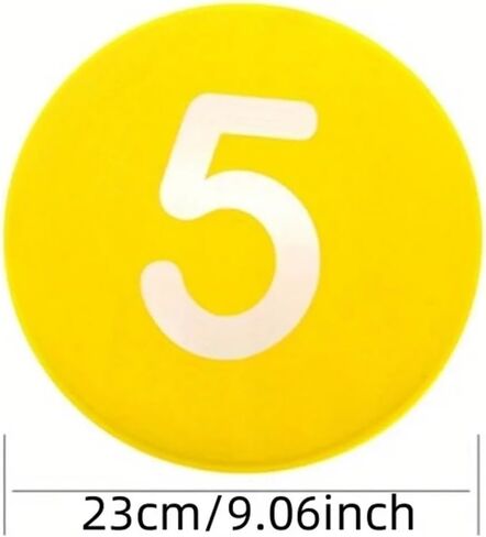 10pcs Football Training Markers, Speed Discs, Signs Flat with Number Mark for Soccer Practice Equipment,Basketball in Kuwait