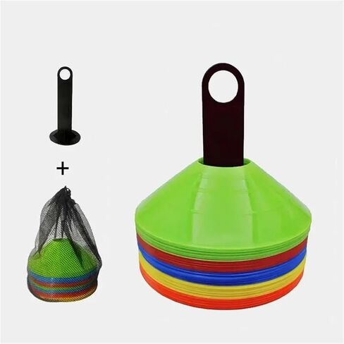 50PCS Soccer Training Cones Agility Disc Dish Obstacle Courses Marker Physical Equipment Football Accessories for Soccer Practice Equipment,Basketball in Kuwait
